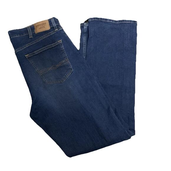 Denizen From Levi's 285 Jeans Mens 38x34 Blue Denim Cotton Stretch Relaxed Fit - Picture 2 of 10